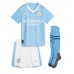 Maglie da calcio Manchester City Kevin De Bruyne #17 Prima Maglia Bambino 2023-24 Manica Corta (+ Pantaloni corti)